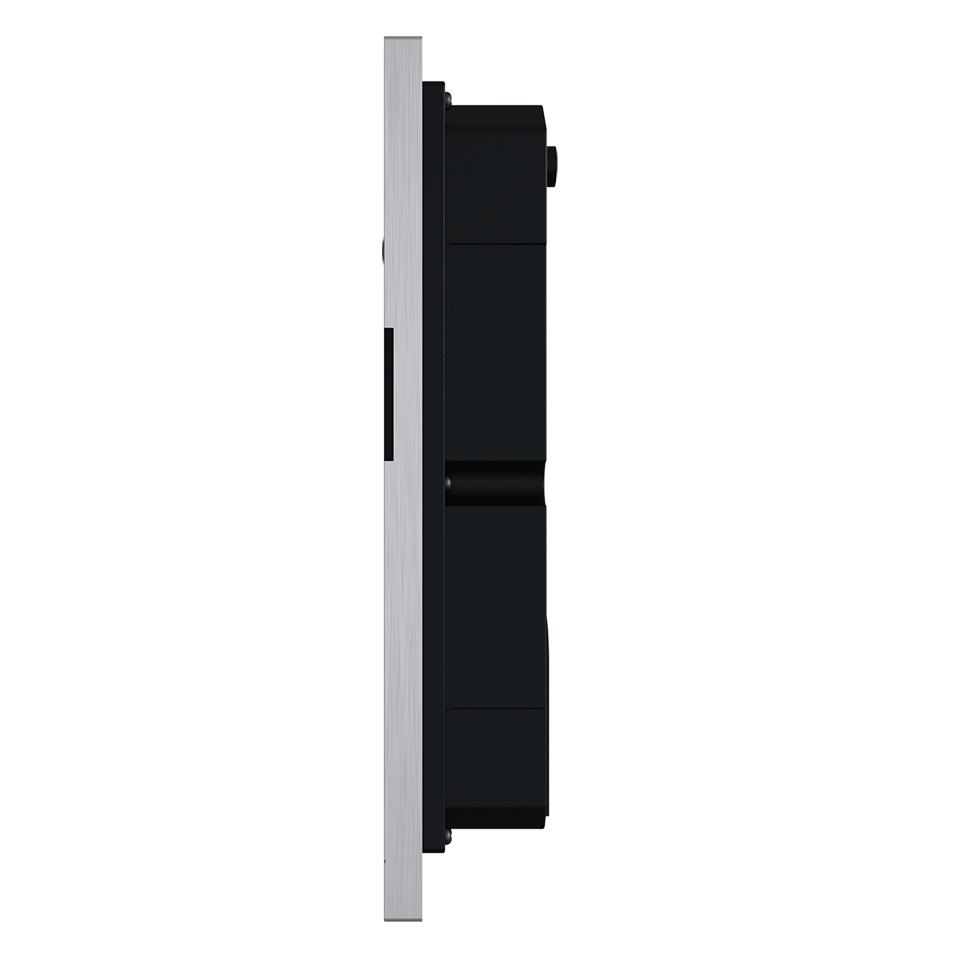 Панель вызывная индивидуальная с комбинированным считывателем бесконтактных карт, видеокамерой с высоким разрешением и широким углом обзора.