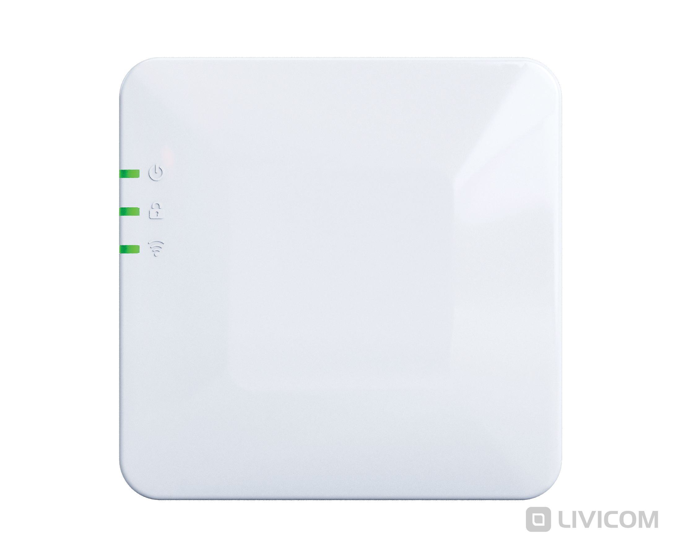 Livi Smart Hub – приемно-контрольный прибор, организовывающих взаимодействие устройств «Умного дома». Хаб выполняет приём и передачу сигналов на пульт охраны и мобильный телефон владельца, работает Ethernet, а также поддерживает 2.5 G, 3 G. 
